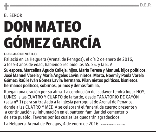MATEO GÓMEZ GARCÍA