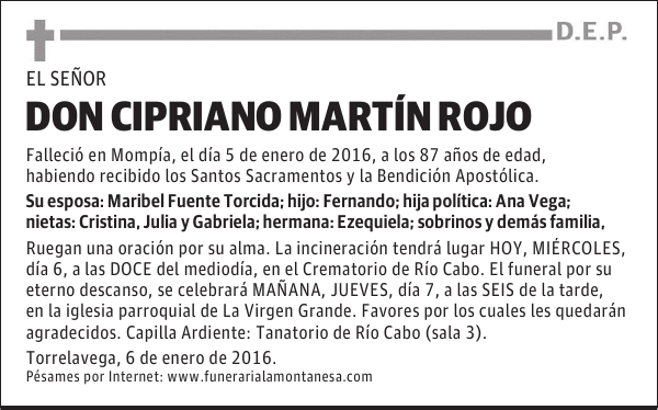 Cipriano Martín Rojo