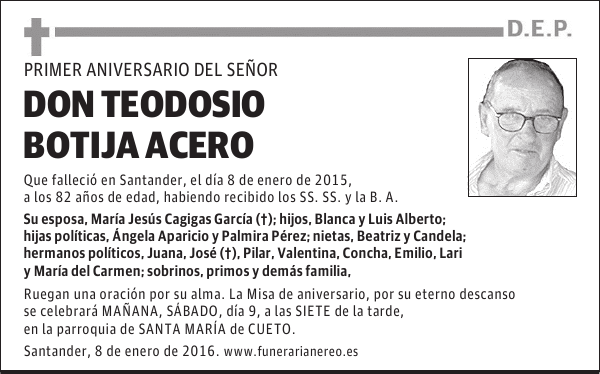 Teodosio Botija Acero