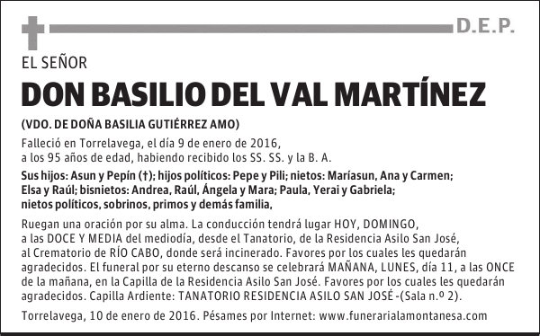 Basilio del Val Martínez