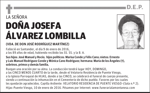 Josefa Álvarez Lombilla