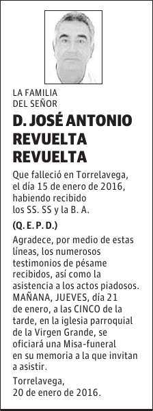 José Antonio Revuelta Revuelta
