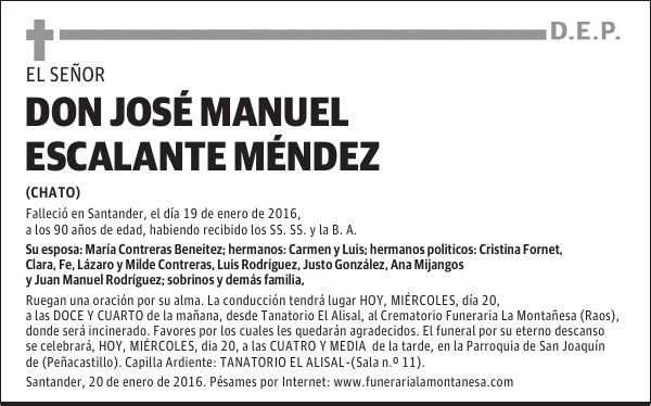 José Manuel Escalante Méndez