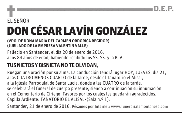 César Lavín González