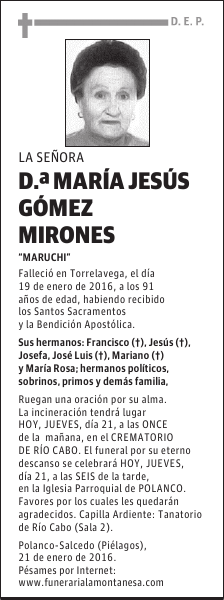 María Jesús Gómez Mirones