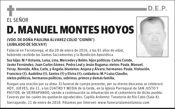 Manuel Montes Hoyos