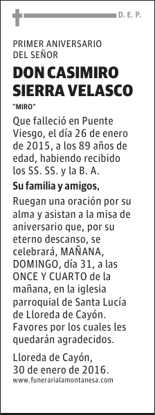 Casimiro Sierra Velasco