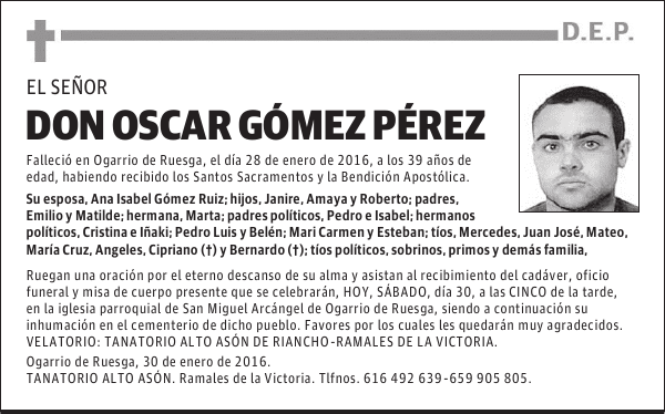 OSCAR GOMEZ PEREZ