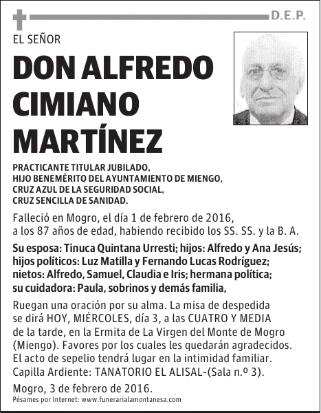Alfredo Cimiano Martínez