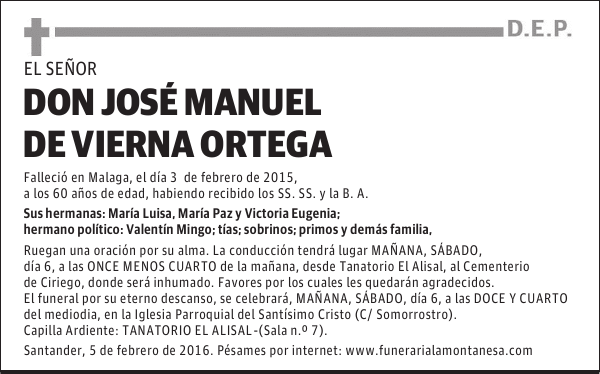 José Manuel de Vierna Ortega