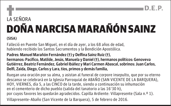 Narcisa Marañón Sainz