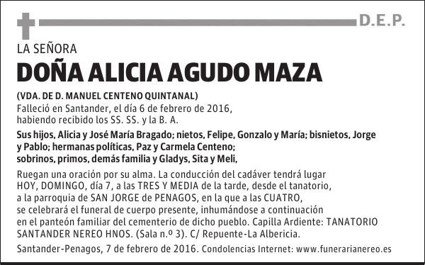 ALICIA AGUDO MAZA