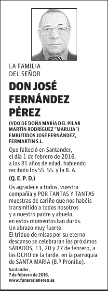 José Fernández Pérez