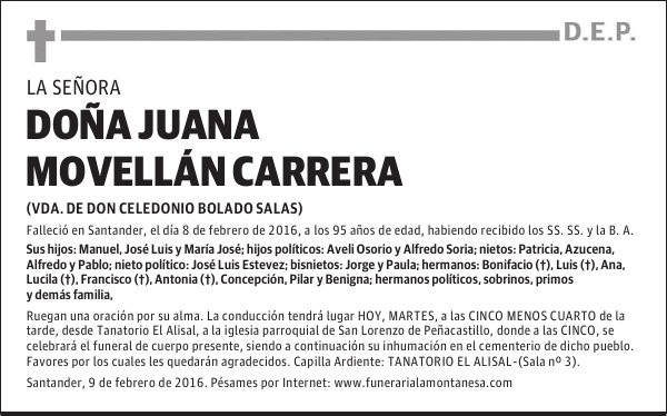 Juana Movellán Carrera