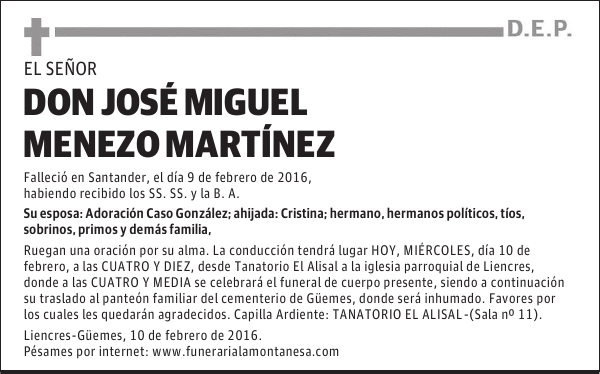 José Miguel Menezo Martínez