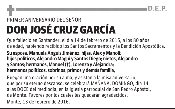 Jose Cruz Garcia