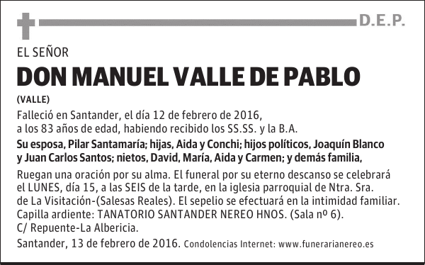 MANUEL VALLE DE PABLO