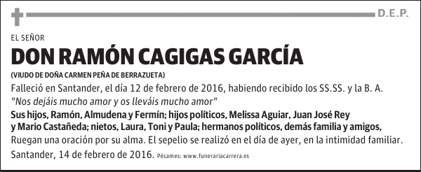 RAMÓN CAGIGAS GARCÍA