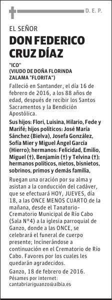 FEDERICO CRUZ DÍAZ