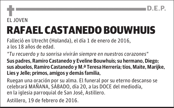 RAFAEL CASTANEDO BOUWHUIS