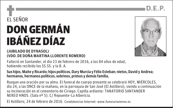 DON GERMAN IBAÑEZ DIAZ