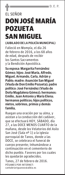 DON JOSÉ MARÍA POZUETA SAN MIGUEL
