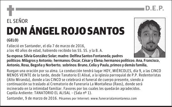 Don Ángel Rojo Santos