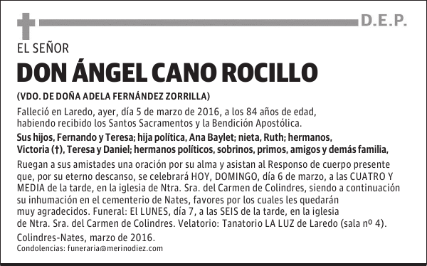DON ÁNGEL CANO ROCILLO