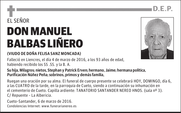 DON MANUEL BALBAS LIÑERO