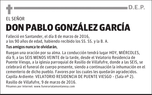 Don Pablo González García
