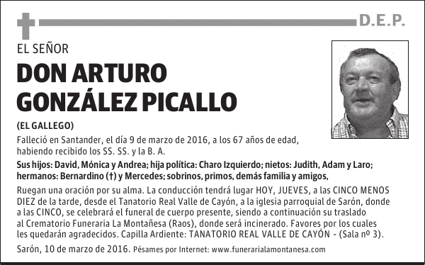 Don Arturo González Picallo