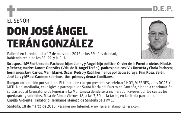Don José Ángel Terán González