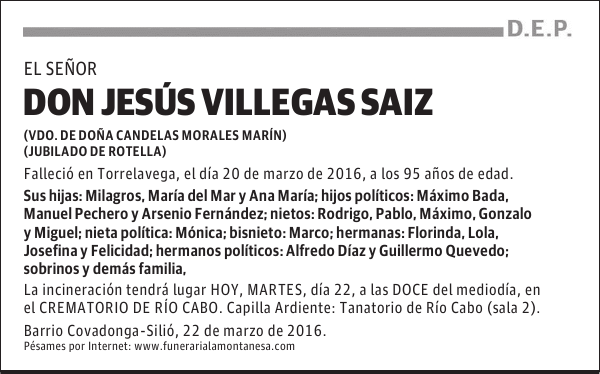 Don Jesús Villegas Saiz