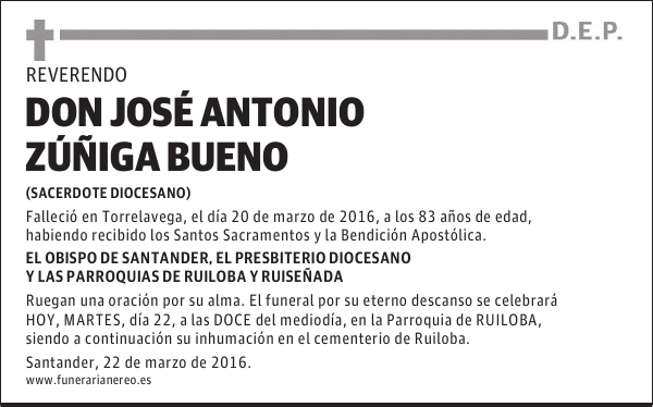 DON JOSÉ ANTONIO ZÚÑIGA BUENO