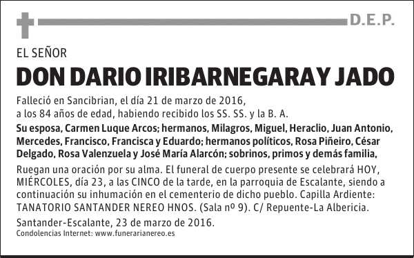 DON DARIO IRIBARNEGARAY JADO