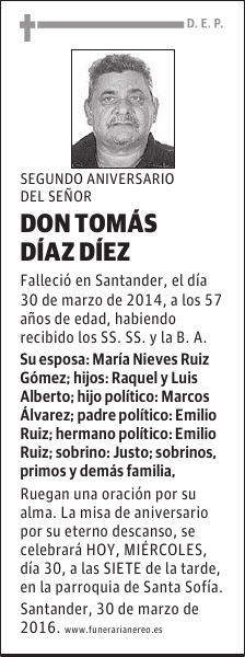 DON TOMAS DIAZ DIEZ