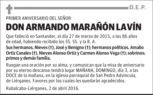 DON ARMANDO MARAÑÓN LAVIN