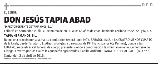 Don Jesús Tapia Abad