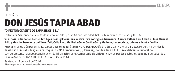 Don Jesús Tapia Abad
