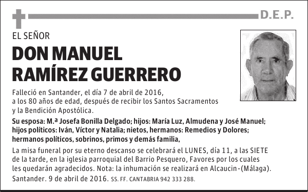 DON MANUEL RAMÍREZ GUERRERO