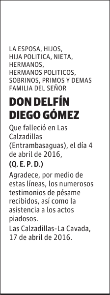 DON DELFIN DIEGO GÓMEZ
