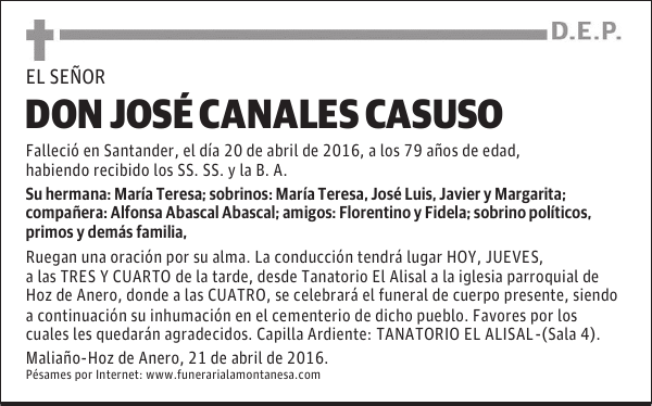 Don José Canales Casuso