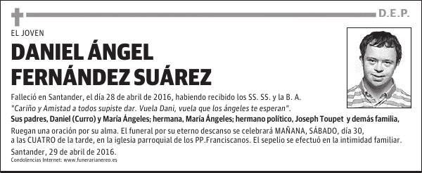 DANIEL ANGEL FERNÁNDEZ SUÁREZ