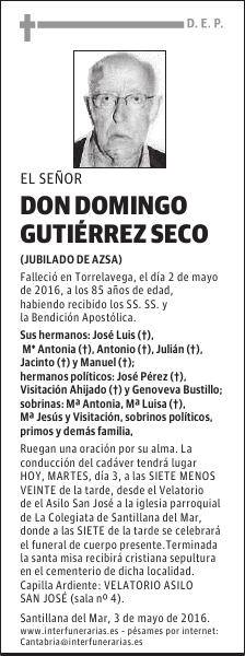 DON DOMINGO GUTIÉRREZ SECO