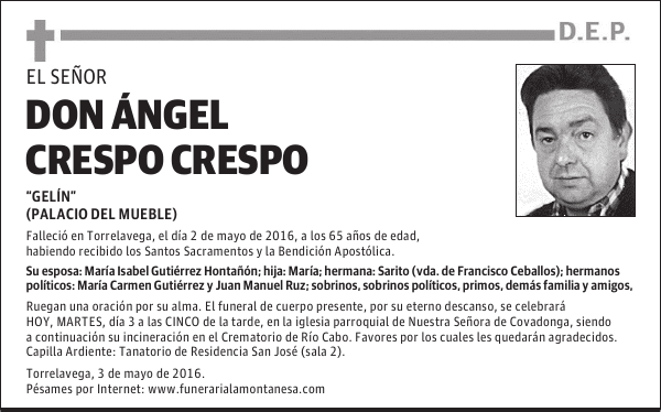 Don Ángel Crespo Crespo