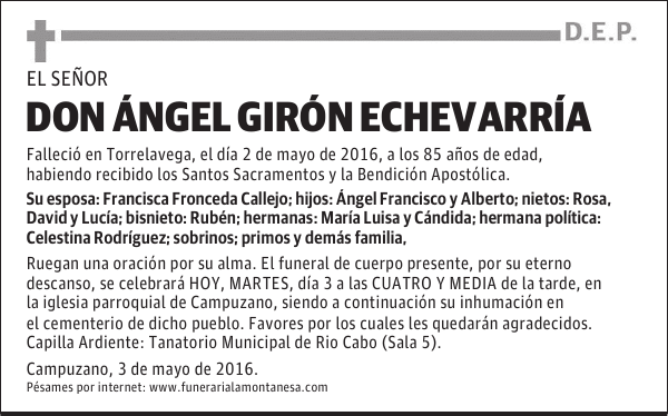 Don Ángel Girón Echevarría