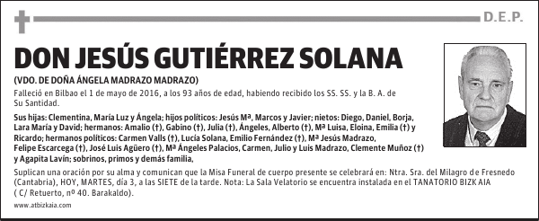 DON JESÚS GUTIÉRREZ SOLANA