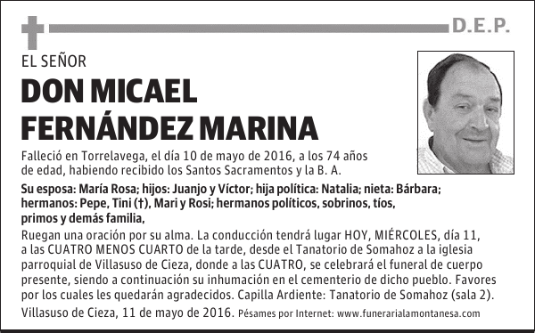 Don Micael Fernández Marina