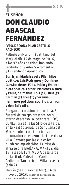 Don Claudio Abascal Fernández