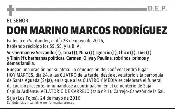 DON MARINO MARCOS RODRÍGUEZ